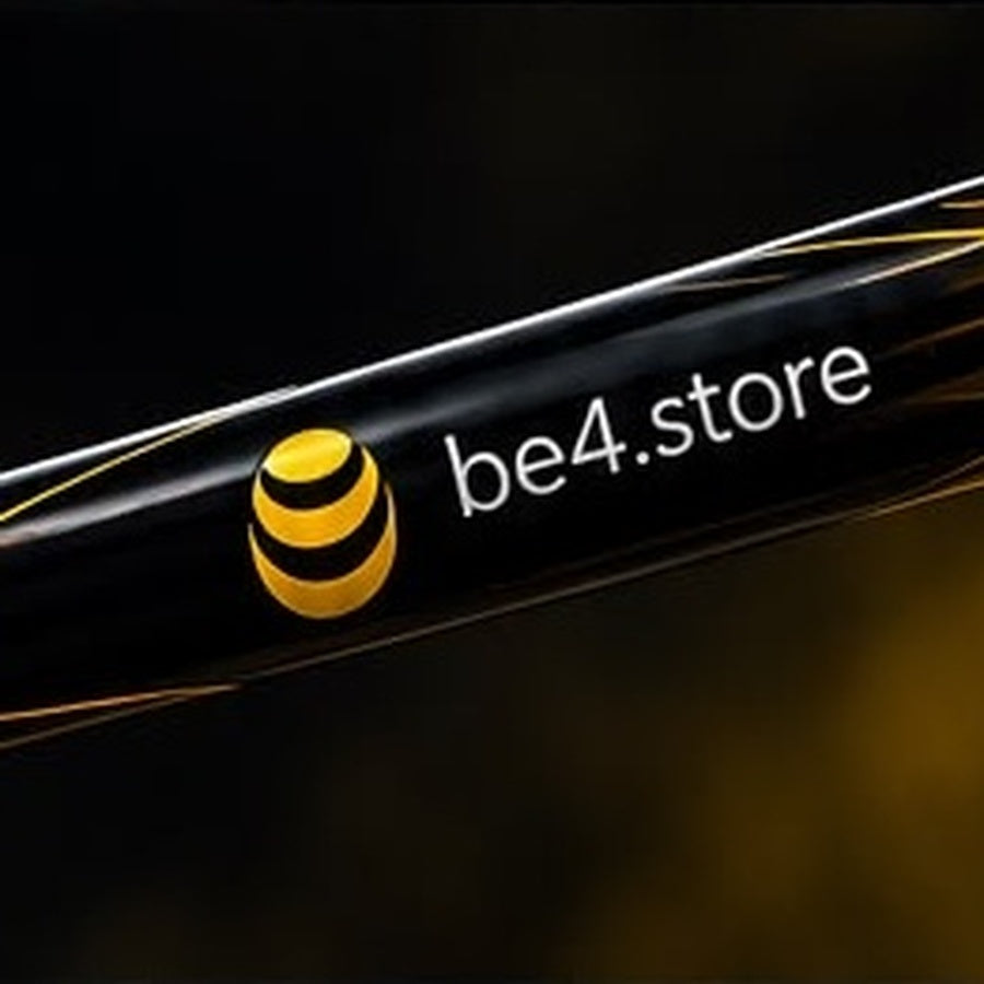 Custom golf driver shaft close-up — branded finish detail